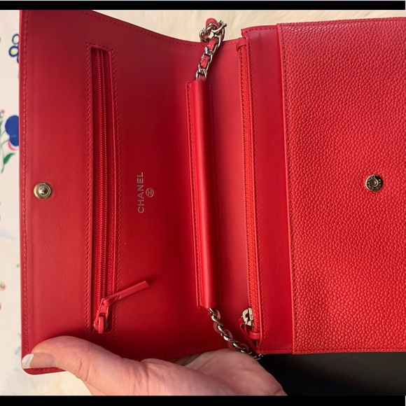 With tags ✨Chanel caviar timeless wallet on chain - Picture 7 of 16